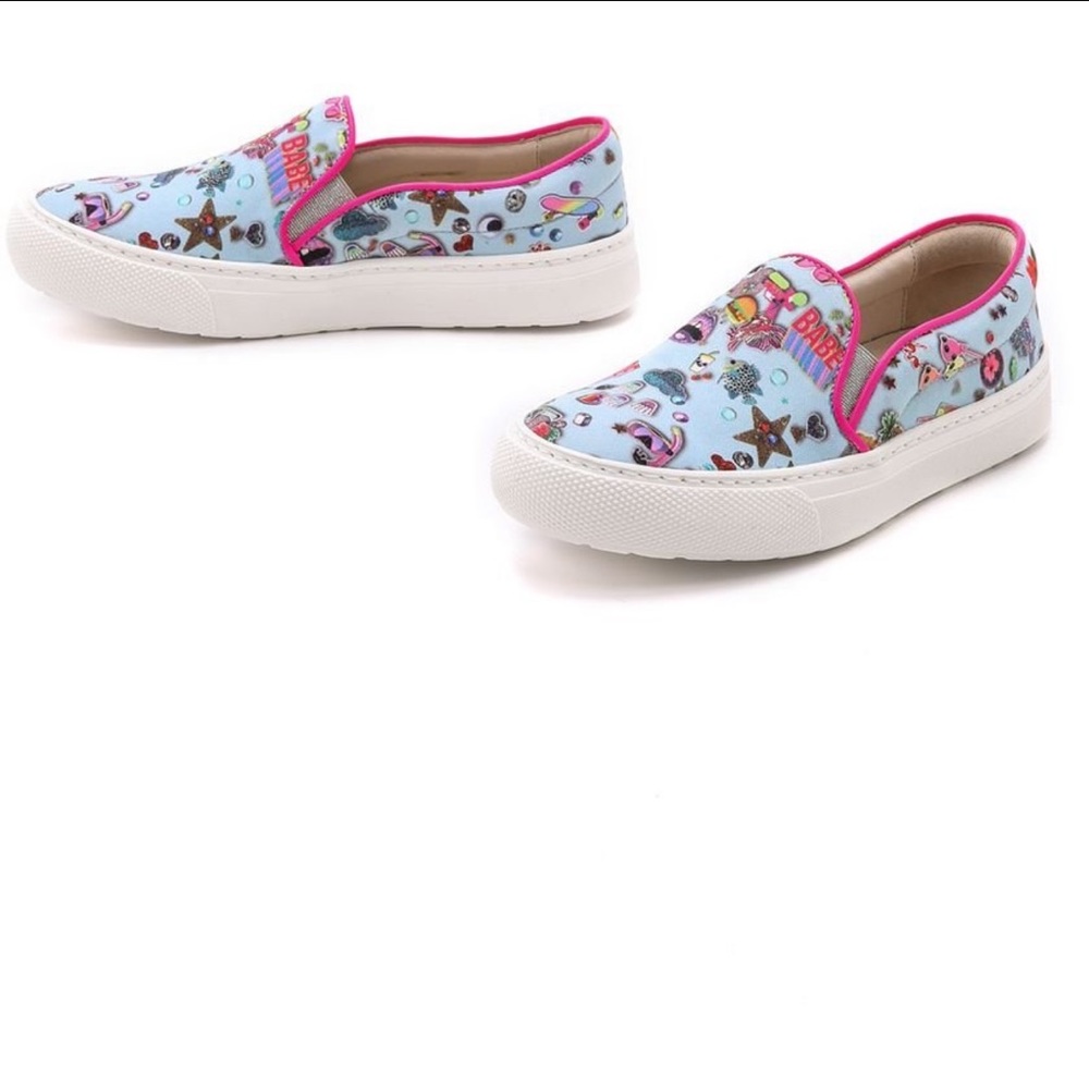 MARKUS LUPFER Printed Slip On Sneakers Women’s 37 Slip-On Canvas New